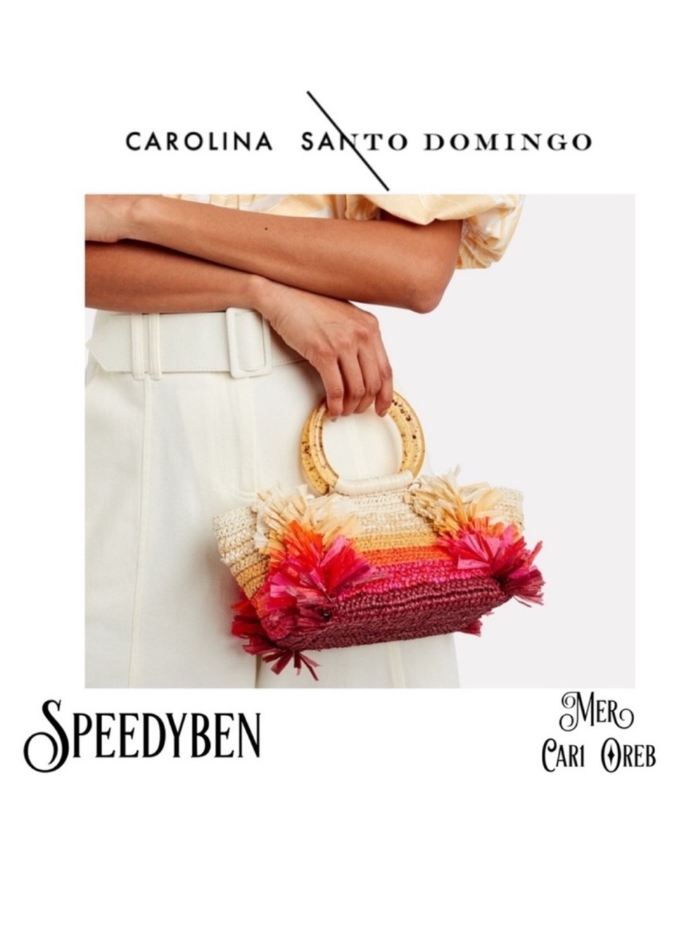 Carolina Santo Domingo Corallina Ombré Woven Bag - Picture 4 of 13